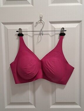 Knix Hot Pink Seamless Wireless Bra Womens Size XXXL+ Stretch Adjustable